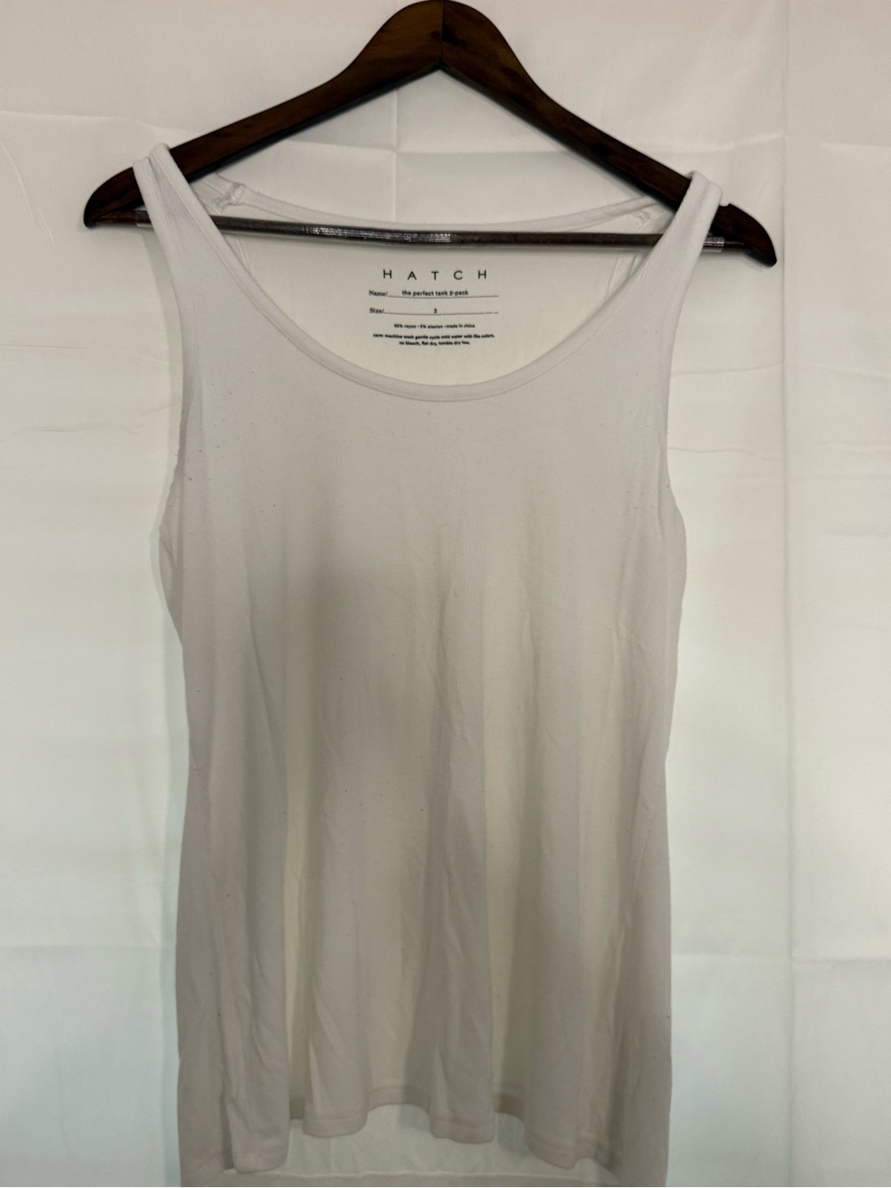 HATCH White Scoop Neck Maternity Tank